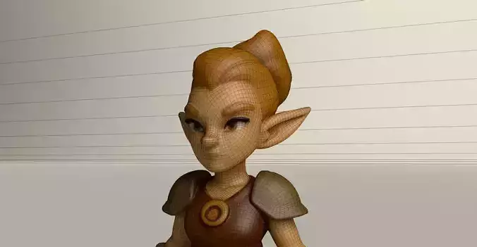 Stylized Game Ready Human Character Rigged named Tara