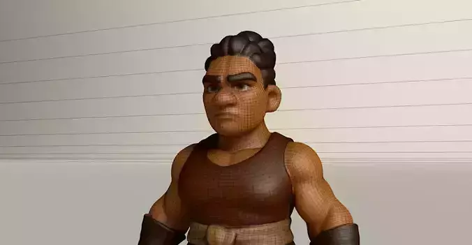 Stylized Game Ready Human Character Rigged named Testa