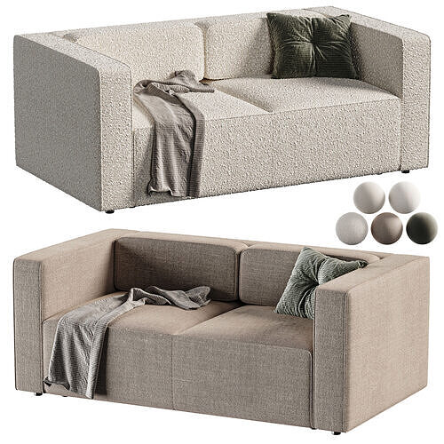 Aront Mini Straight Sofa 3D model