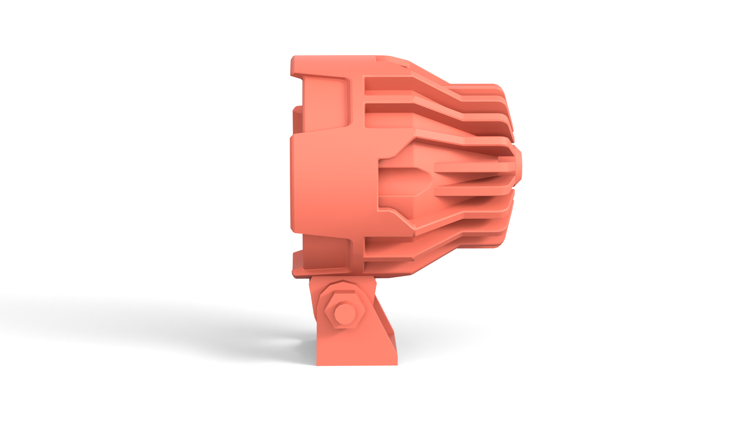 Motorcycle and Car Auxiliary Light Low-poly 3D model_7