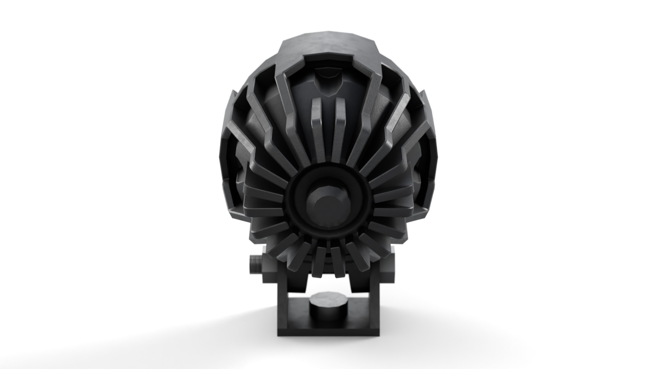 Motorcycle and Car Auxiliary Light Low-poly 3D model_3