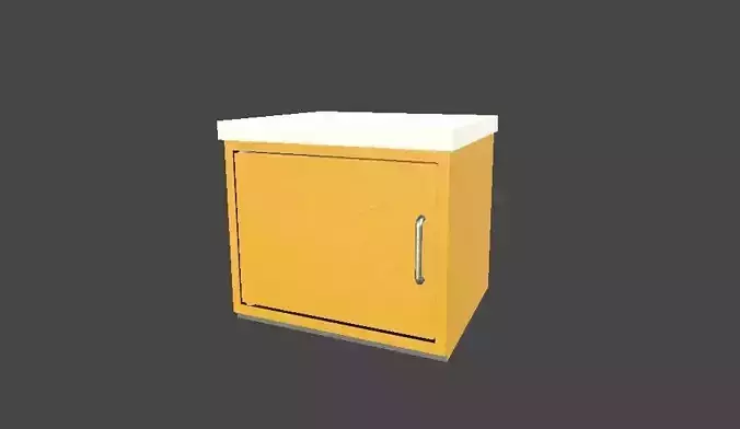 Stylized kitchen counter
