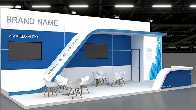 exhibition 3d booth 3D model