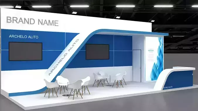 exhibition 3d booth 3D model