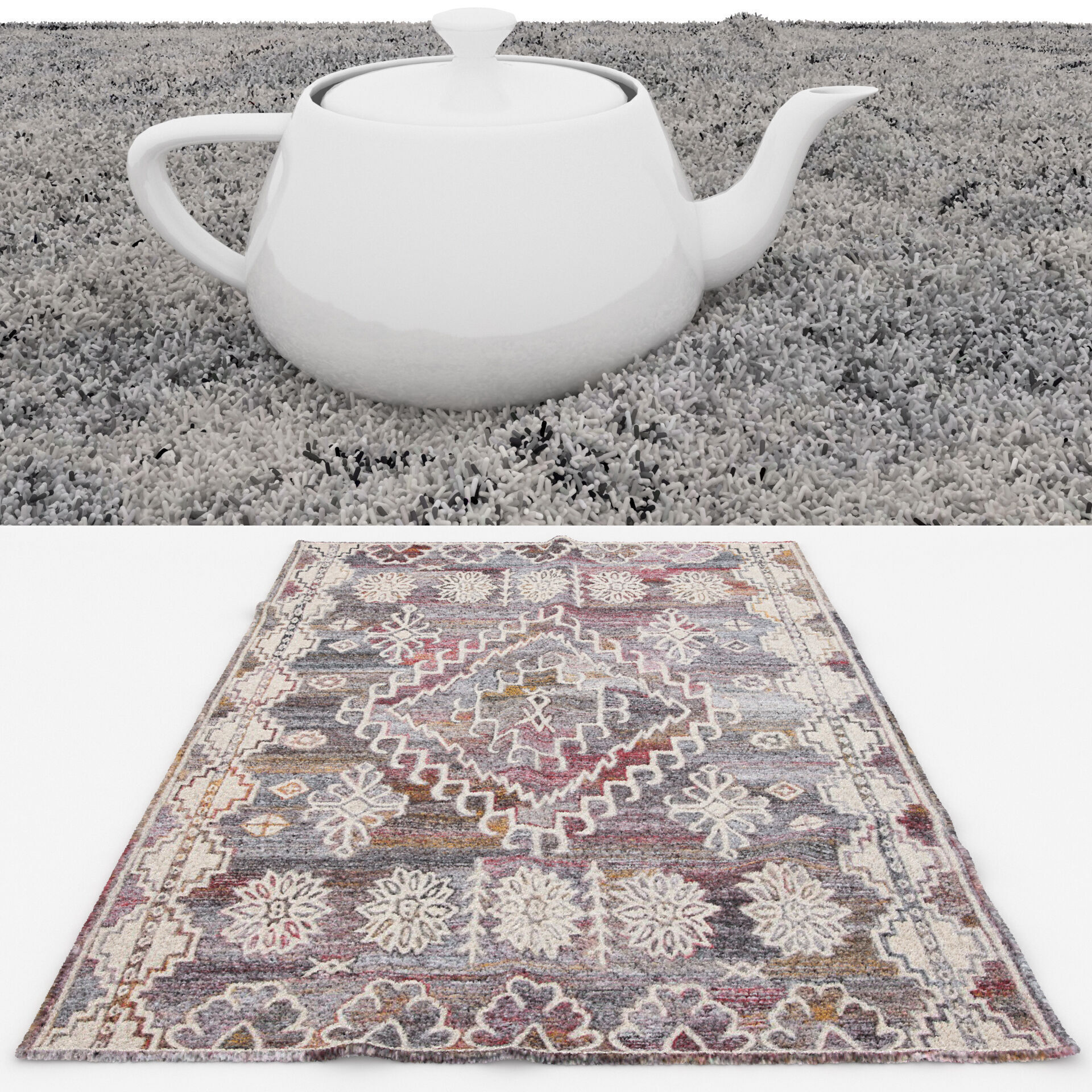 Rugs No 1035 Low-poly 3D model_1