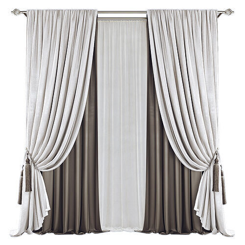 Curtains634 Low-poly 3D model