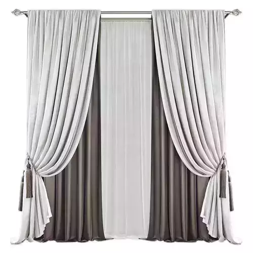 Curtains634 Low-poly 3D model