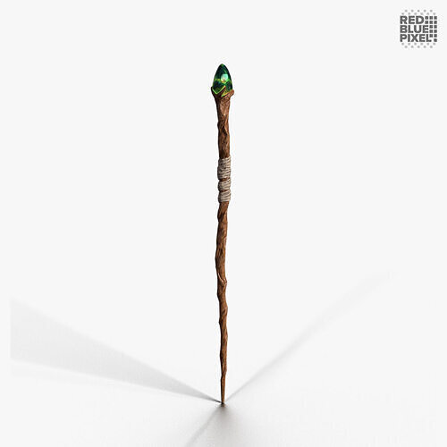 Staff 01 V2 Low-poly 3D model