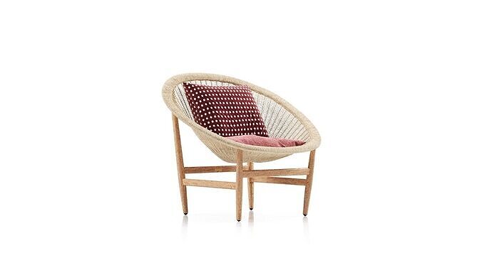Indoor Basket armchair 3D model