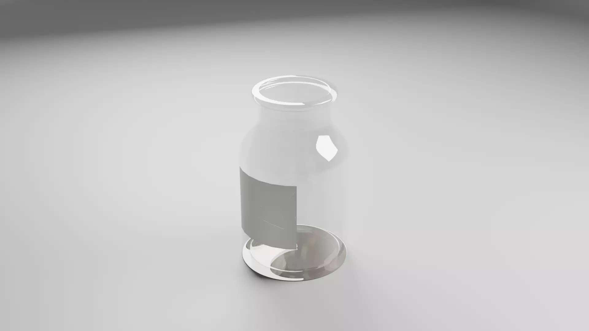 Glass bottle 3D print model