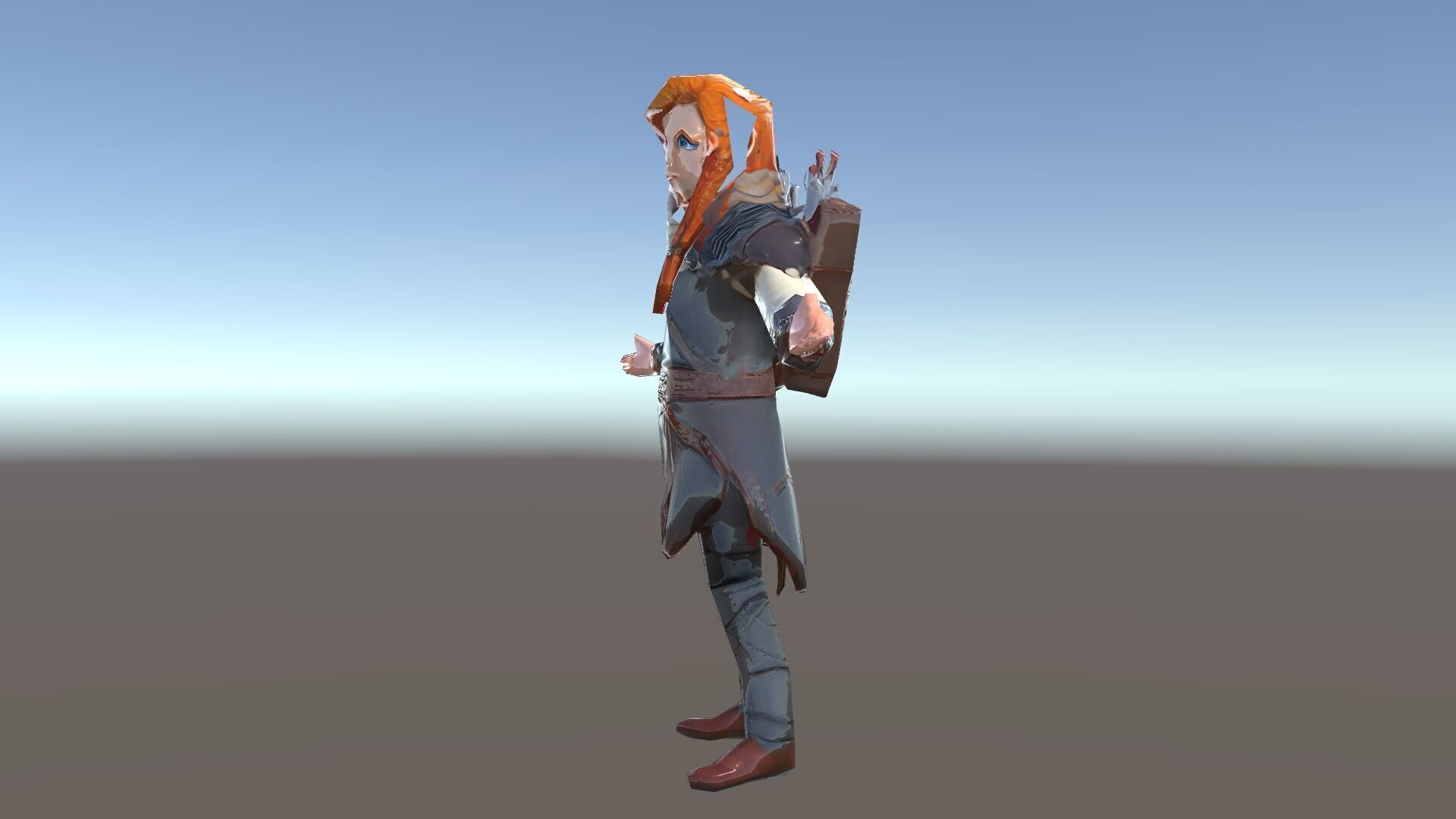Archer Character Rigged and Animated D Model with Detailed Te... Low-poly 3D model_34