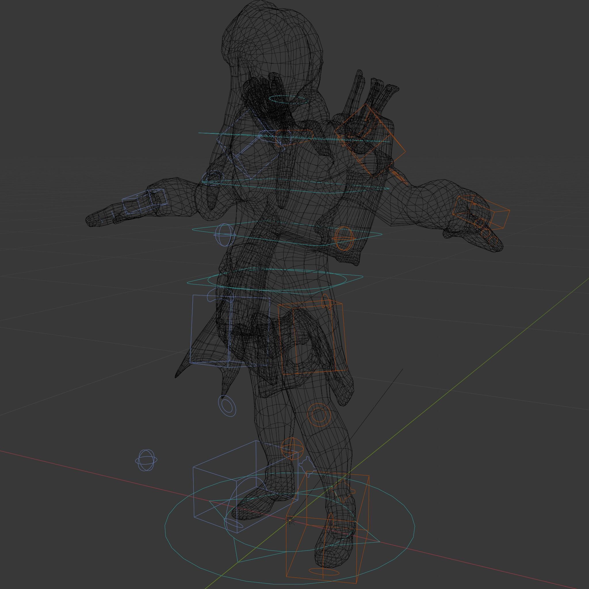 Archer Character Rigged and Animated D Model with Detailed Te... Low-poly 3D model_6