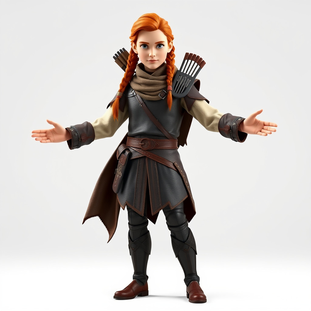 Archer Character Rigged and Animated D Model with Detailed Te... Low-poly 3D model_2
