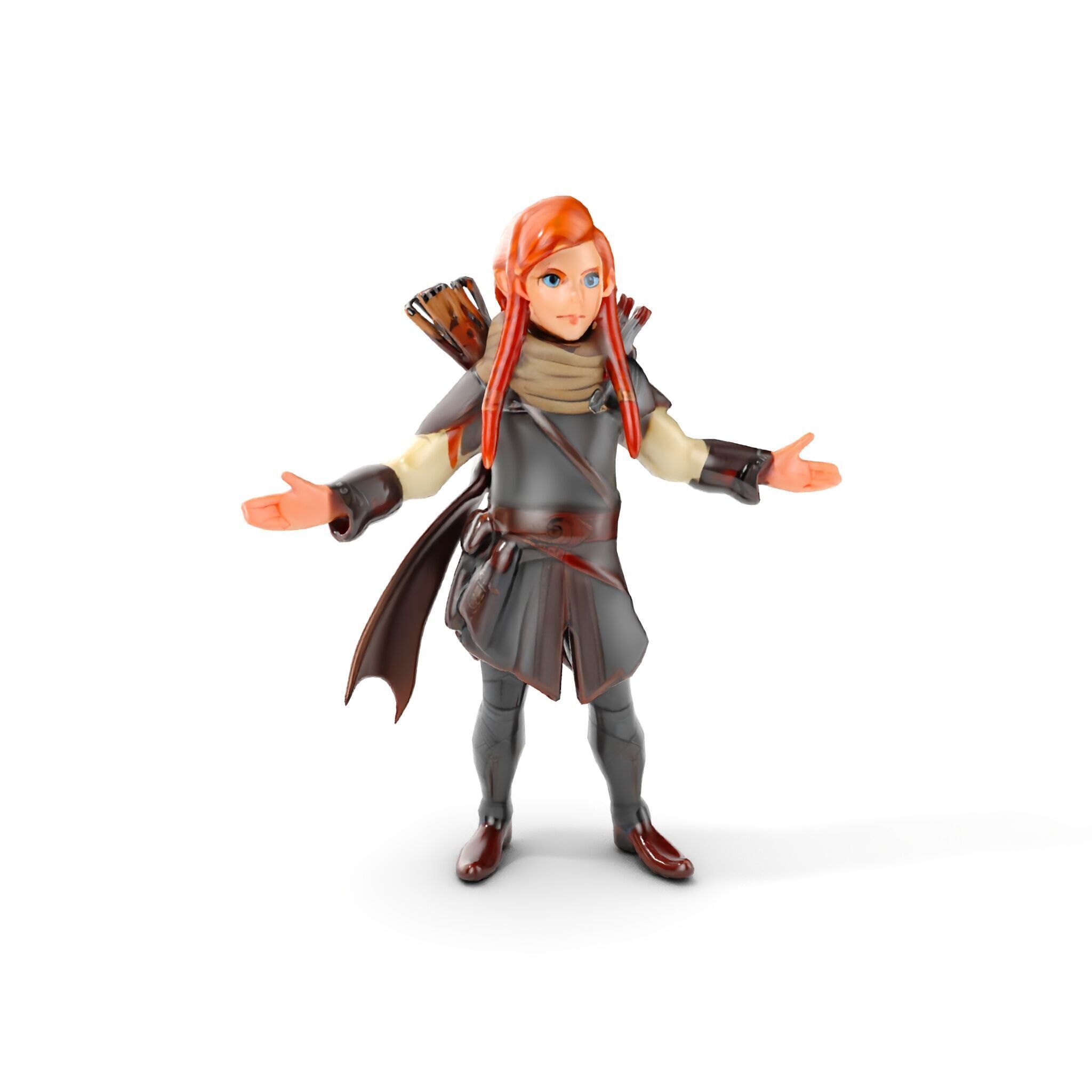 Archer Character Rigged and Animated D Model with Detailed Te... Low-poly 3D model_19