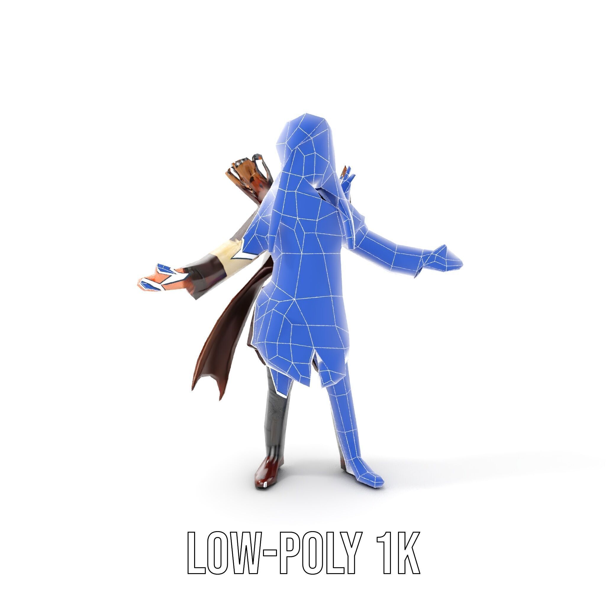 Archer Character Rigged and Animated D Model with Detailed Te... Low-poly 3D model_10