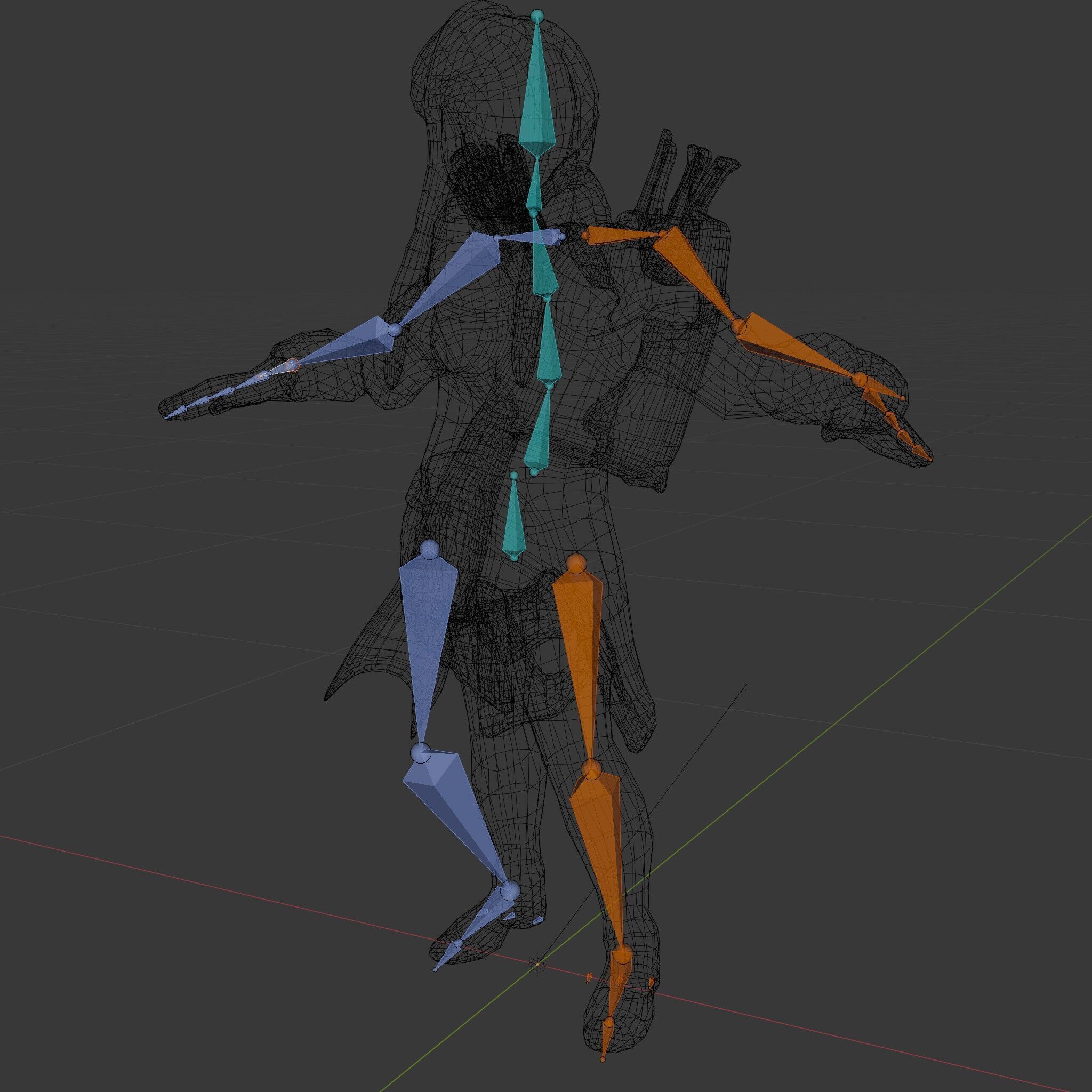 Archer Character Rigged and Animated D Model with Detailed Te... Low-poly 3D model_9