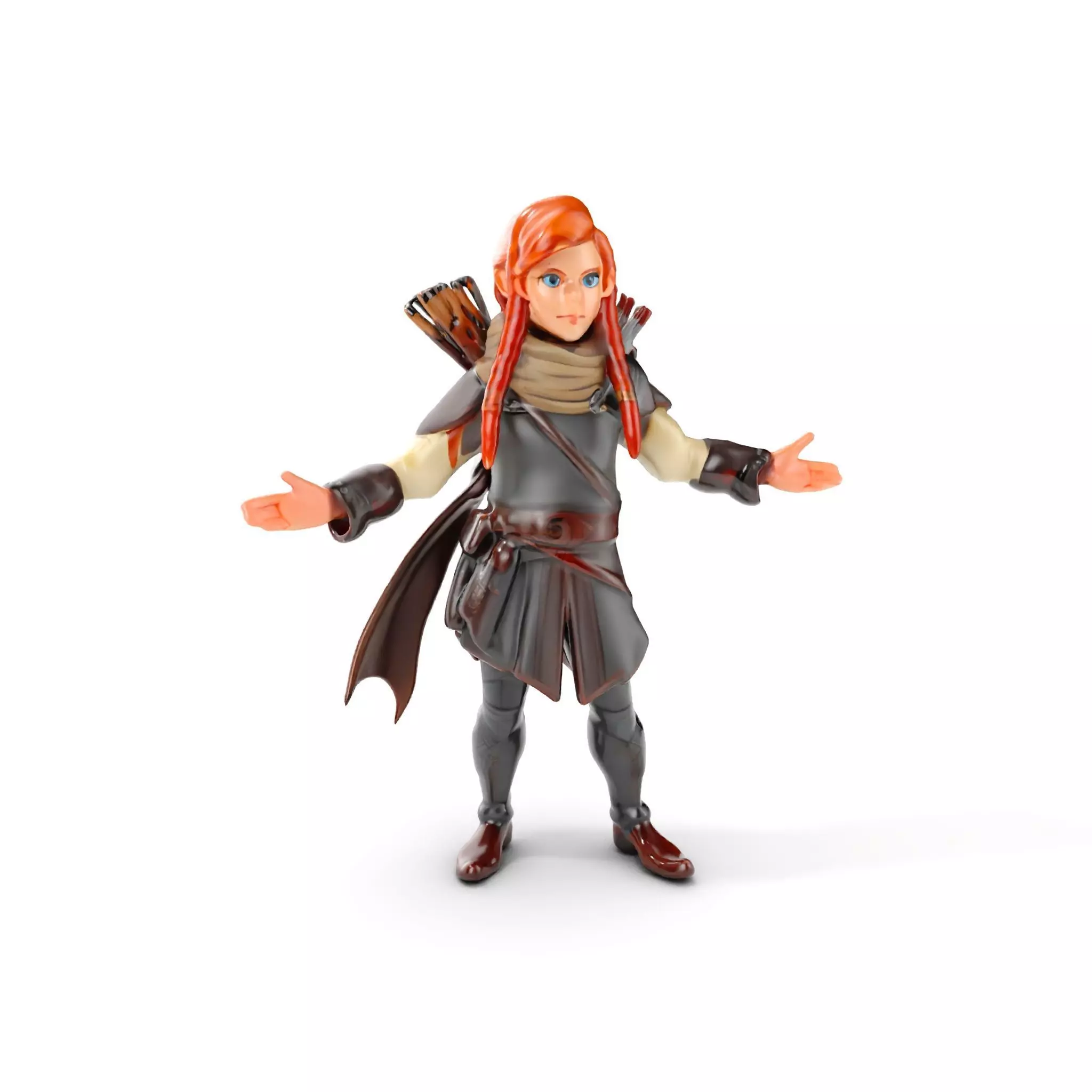 Archer Character Rigged and Animated D Model with Detailed Te... Low-poly 3D model_0