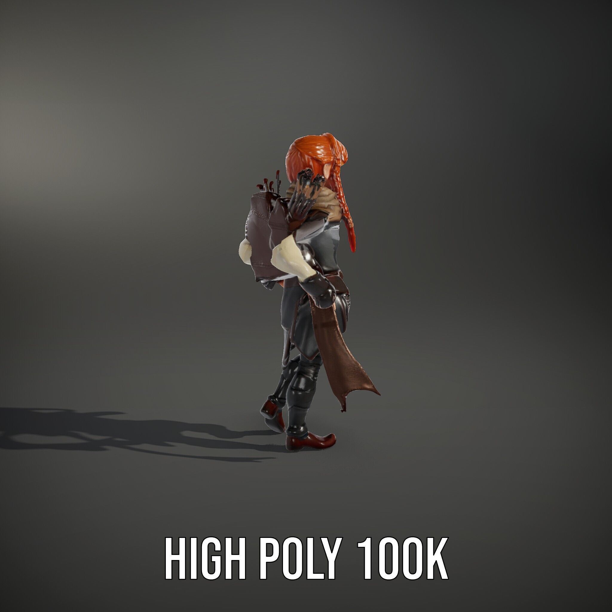 Archer Character Rigged and Animated D Model with Detailed Te... Low-poly 3D model_14