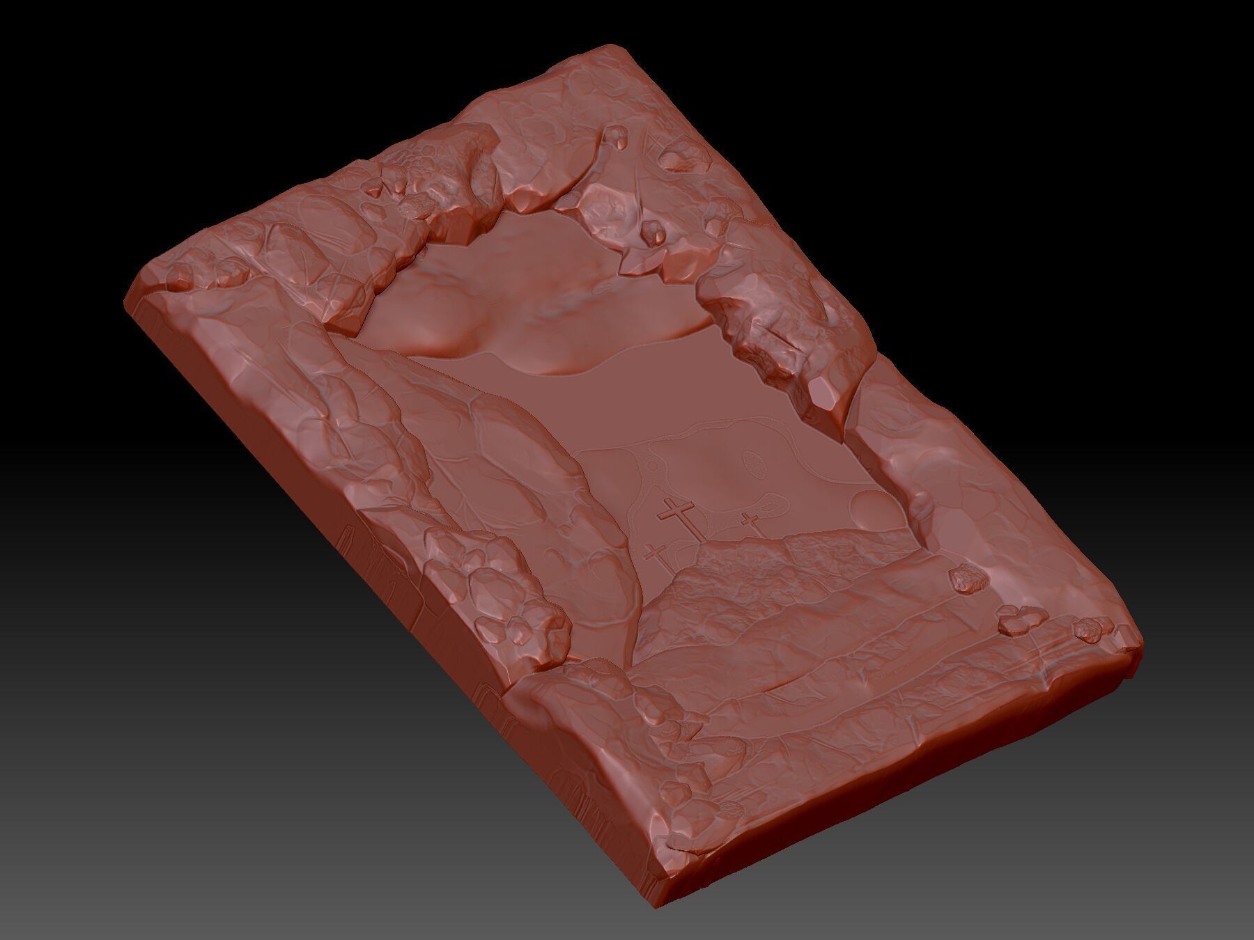  cross 3D print model_3