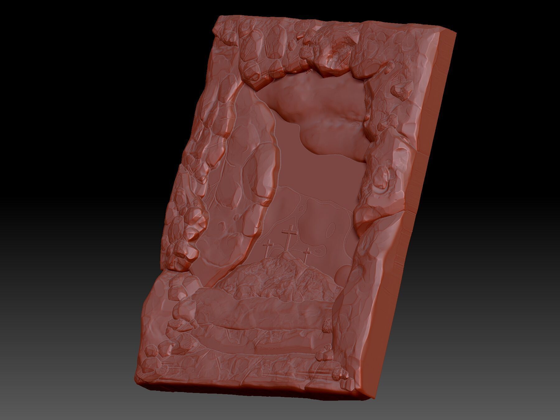  cross 3D print model_4