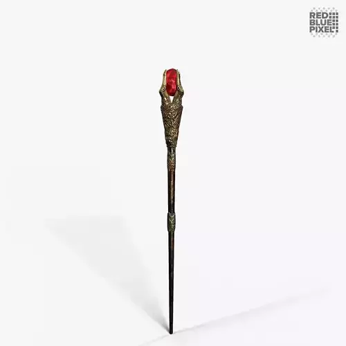 Staff 02 V2 Low-poly 3D model