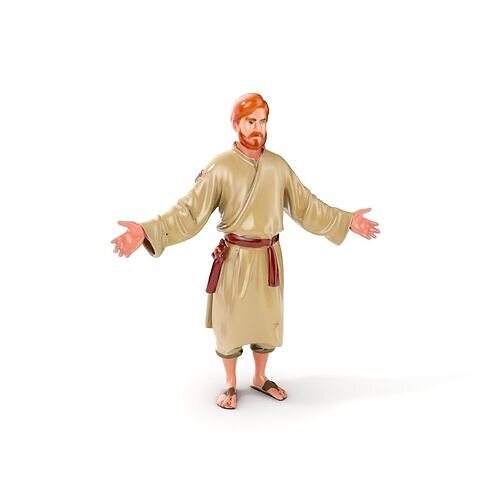 Medieval Peasant Character Rigged and Animated Model Low-poly 3D model