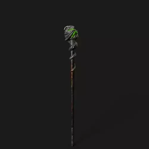 Staff 03 V2 Low-poly 3D model