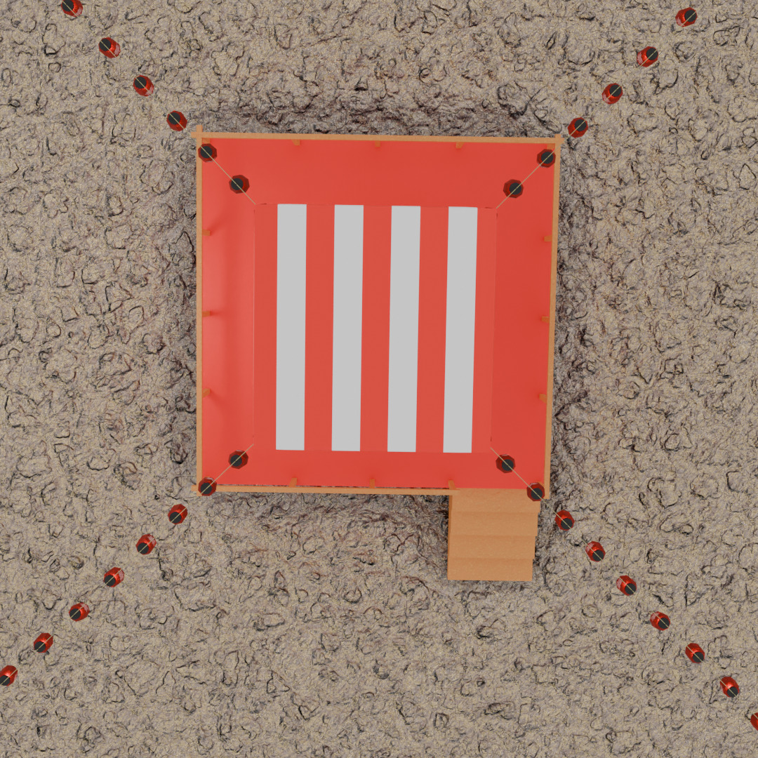 Tower of japanese summer festival 3D model_10