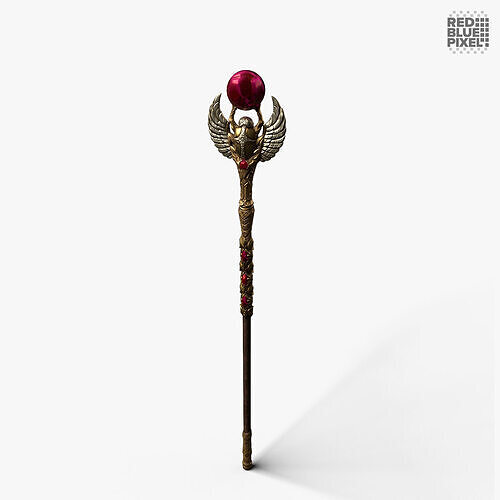 Staff 04 V2 Low-poly 3D model