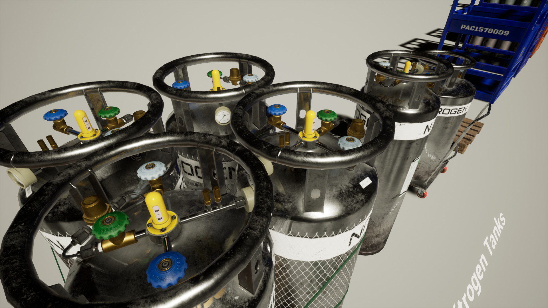 Ultimate Gas Cylinder Pack for UE Low-poly 3D model_7