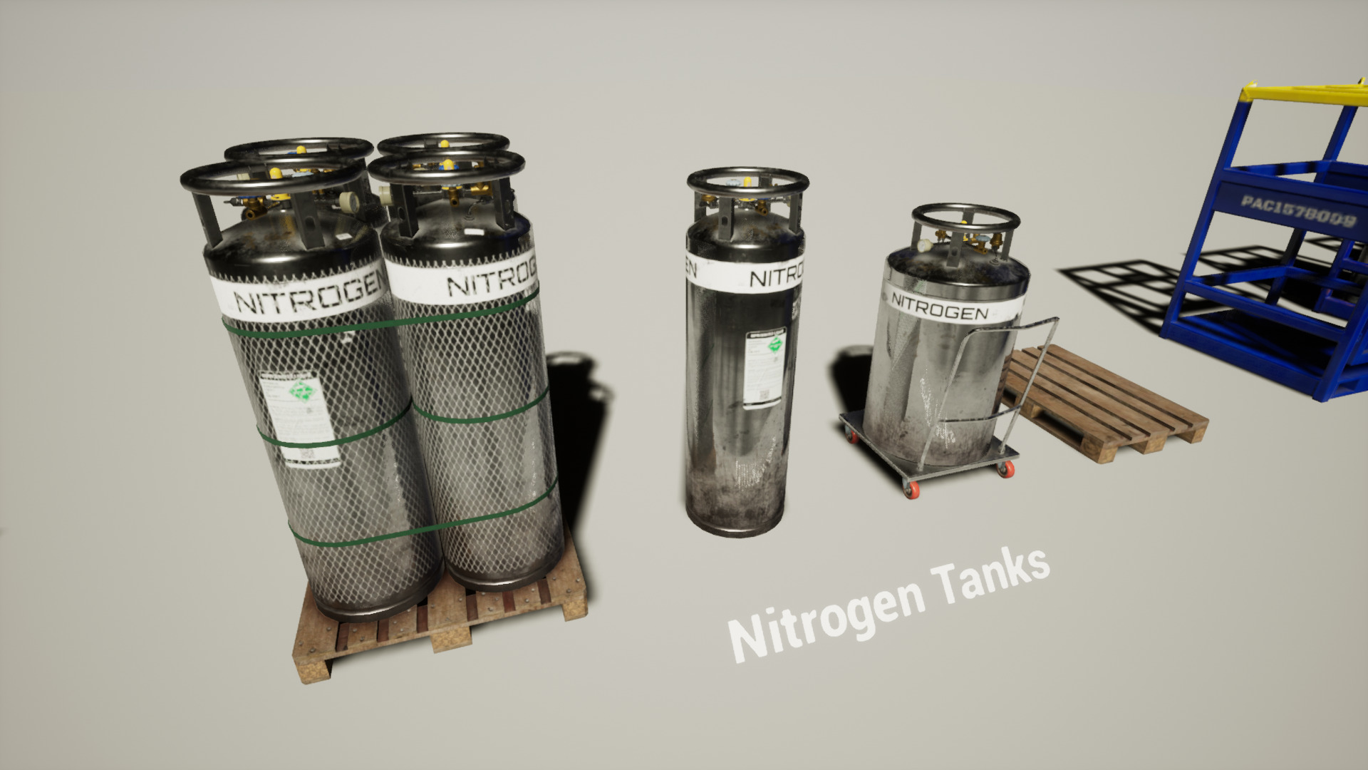 Ultimate Gas Cylinder Pack for UE Low-poly 3D model_6