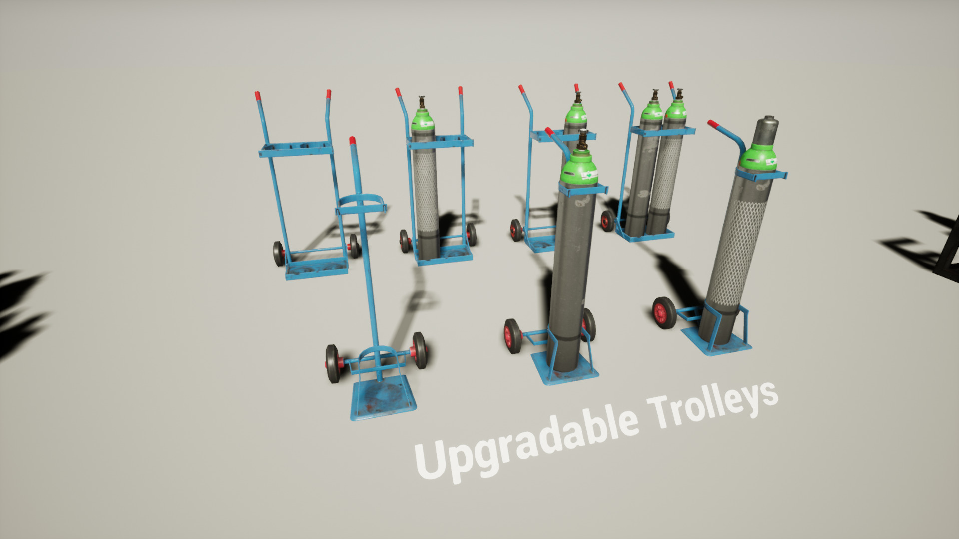 Ultimate Gas Cylinder Pack for UE Low-poly 3D model_4