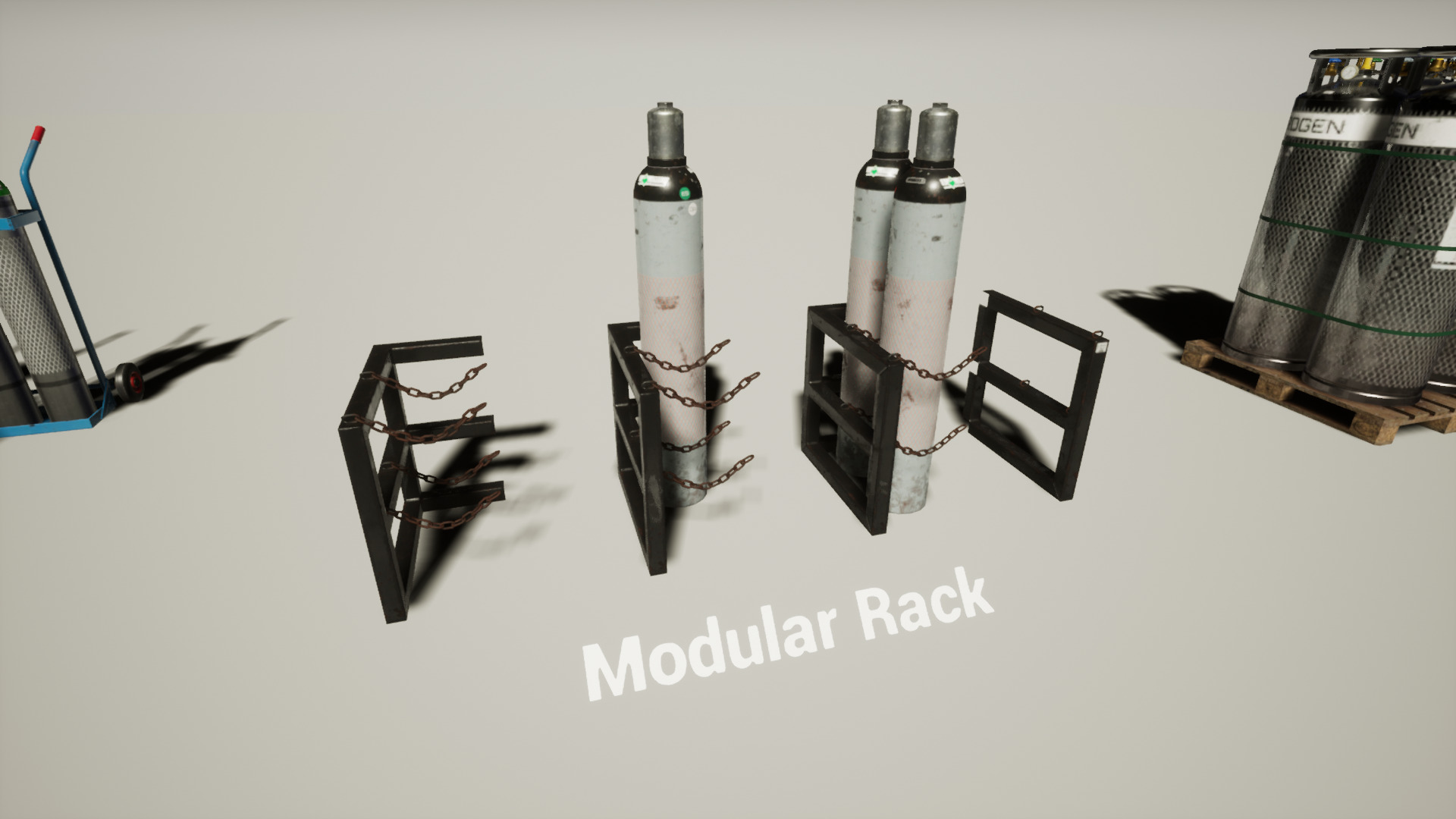 Ultimate Gas Cylinder Pack for UE Low-poly 3D model_5