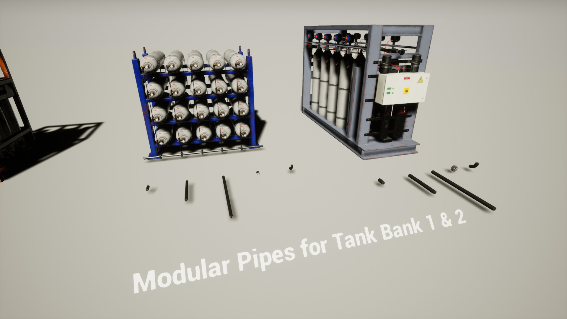 Ultimate Gas Cylinder Pack for UE Low-poly 3D model_10