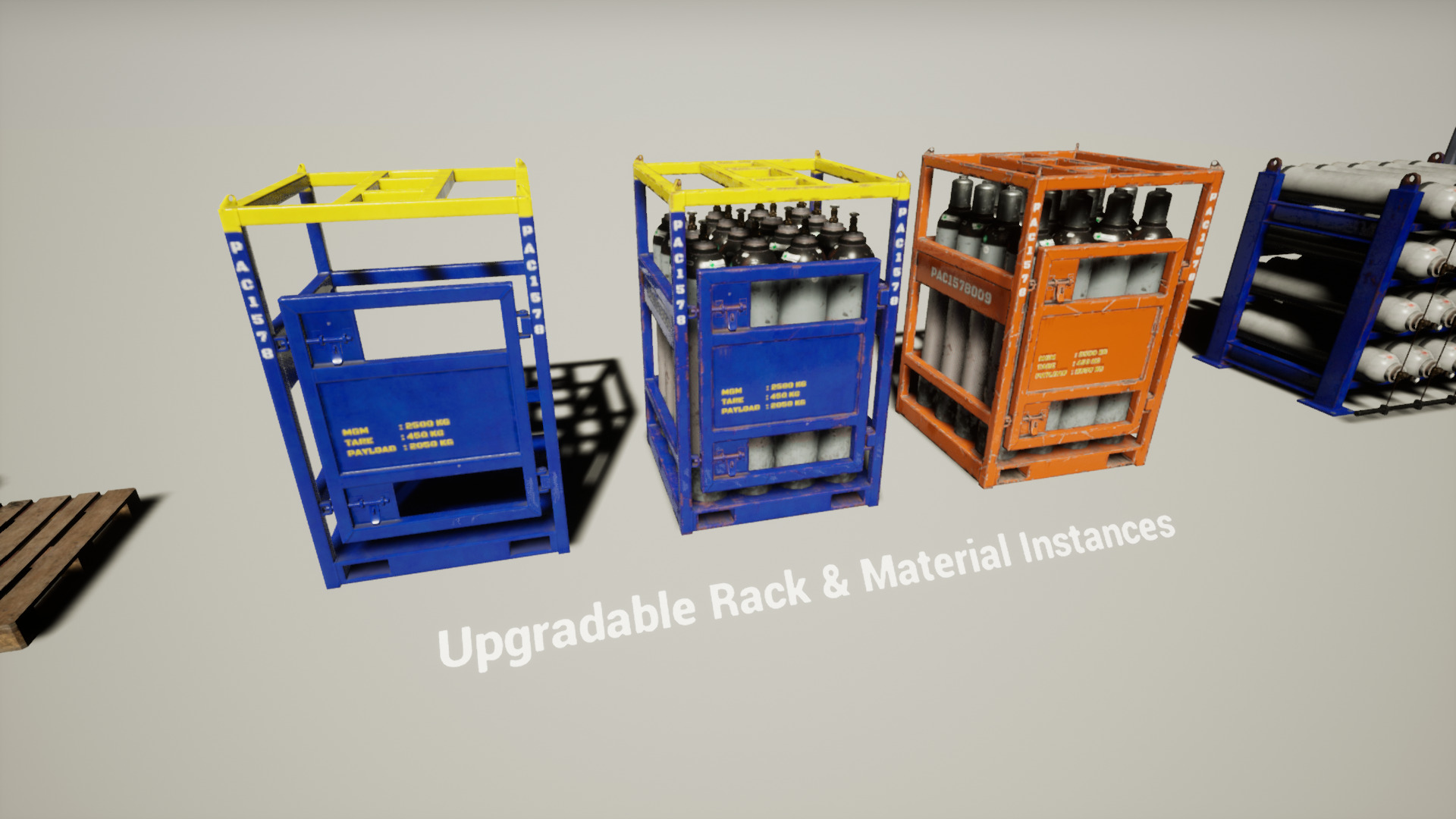 Ultimate Gas Cylinder Pack for UE Low-poly 3D model_9