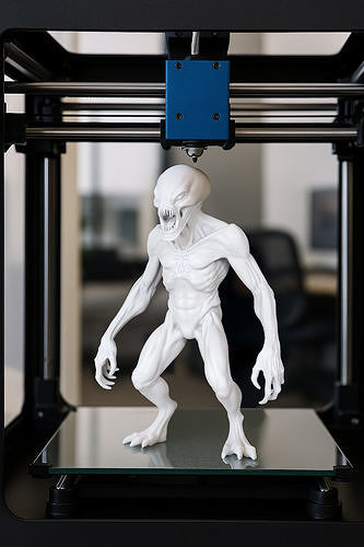 Alien Monster STL High-Detail Horror Creature for Resin or FDM 3D print model