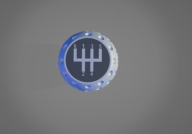 Universal 3D Printable Golf Ball Style 5Spd Gear Knob 3D print model