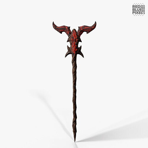 Staff 06 V2 Low-poly 3D model