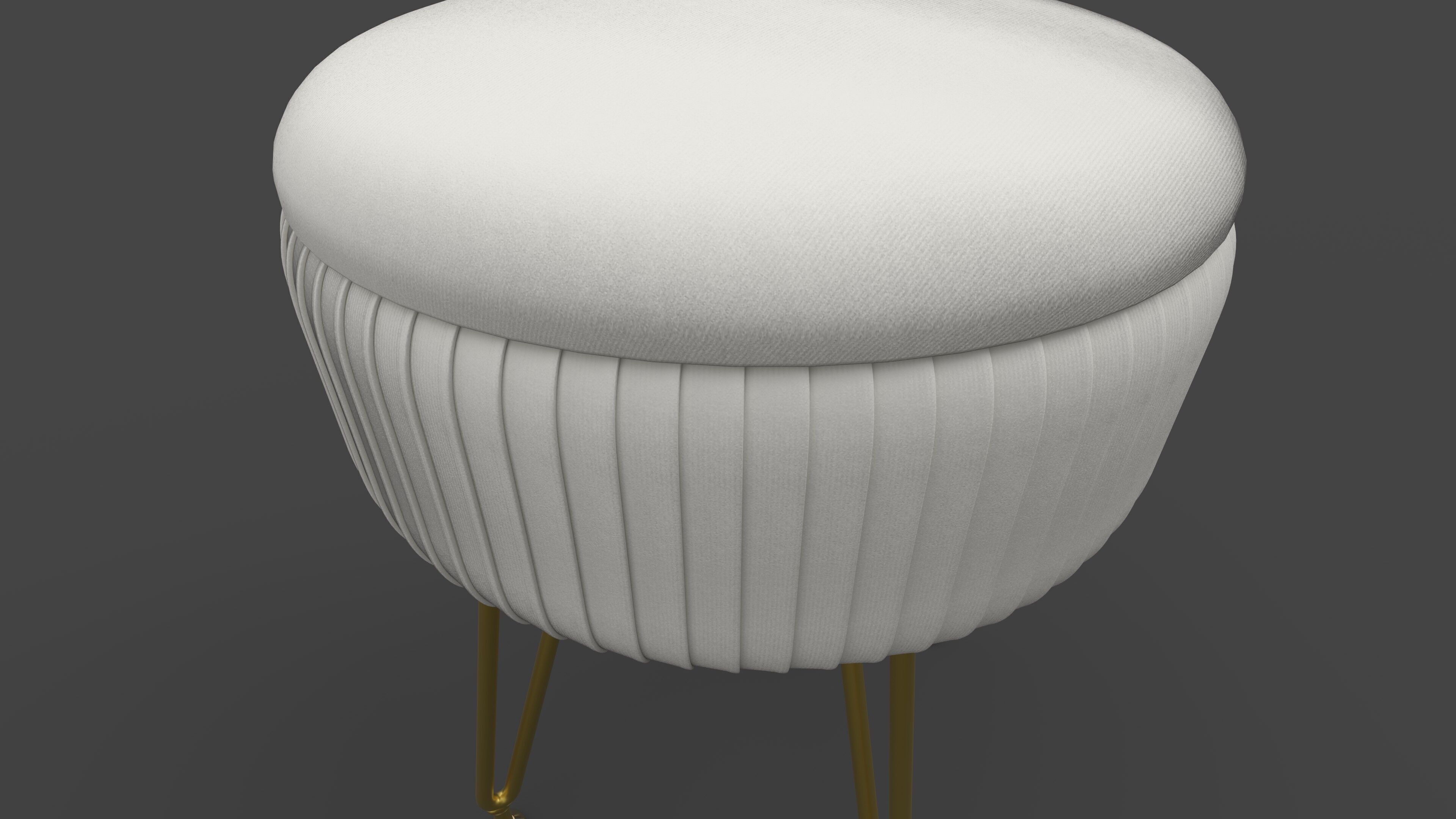 Modern Stool 3D model_3