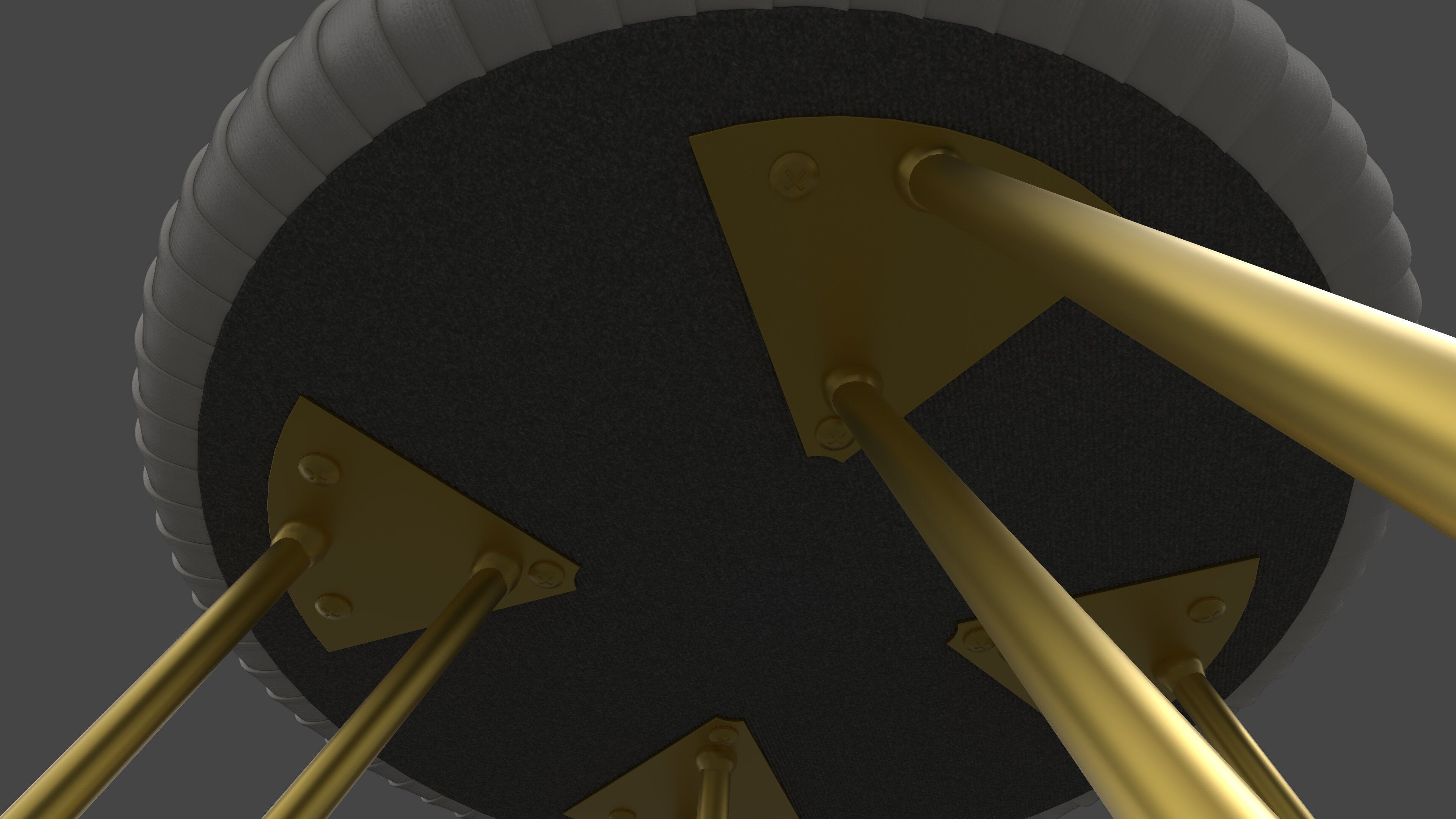 Modern Stool 3D model_4