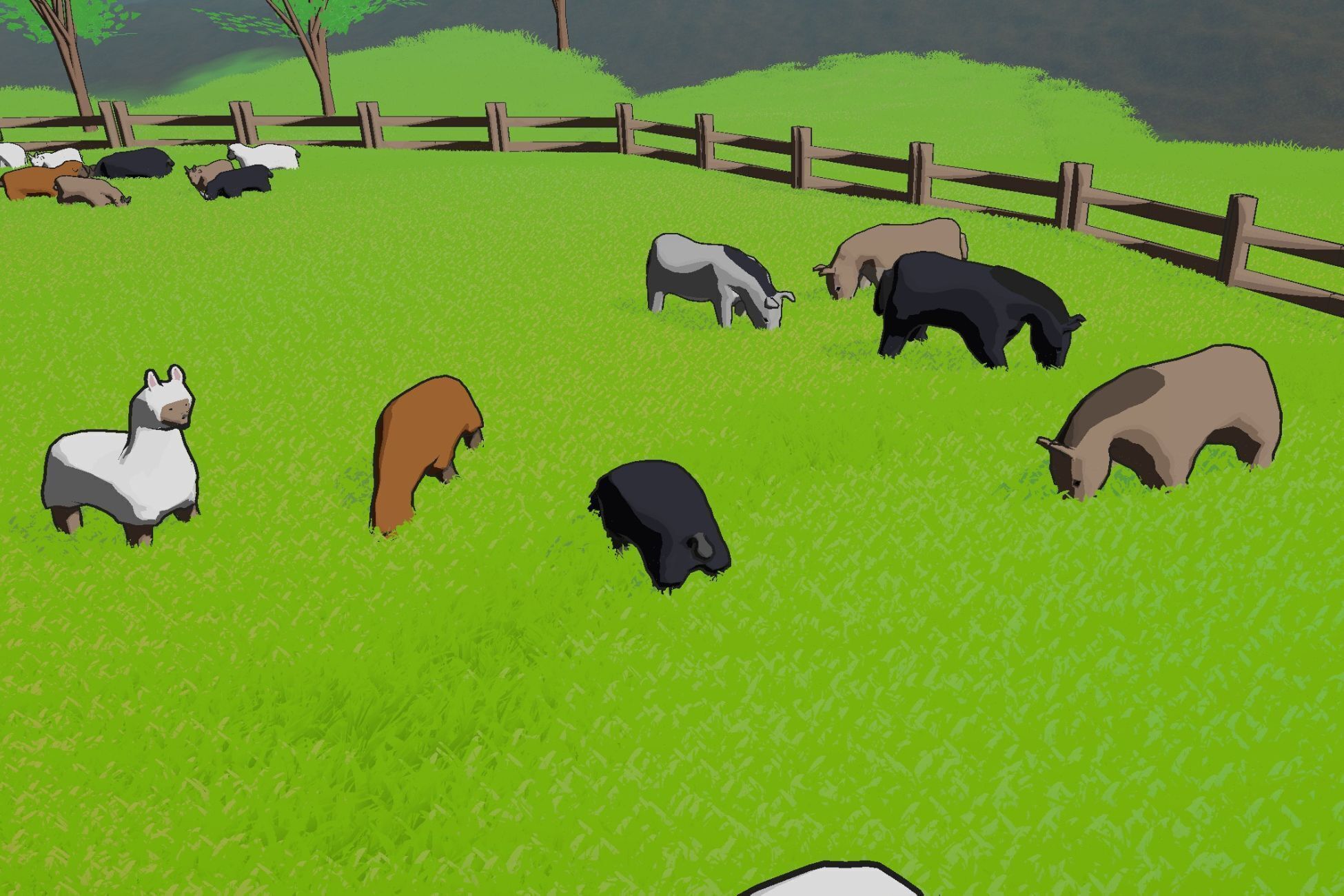 Farm Animals Pack - Stylized Low poly 3D Models Low-poly 3D model_8