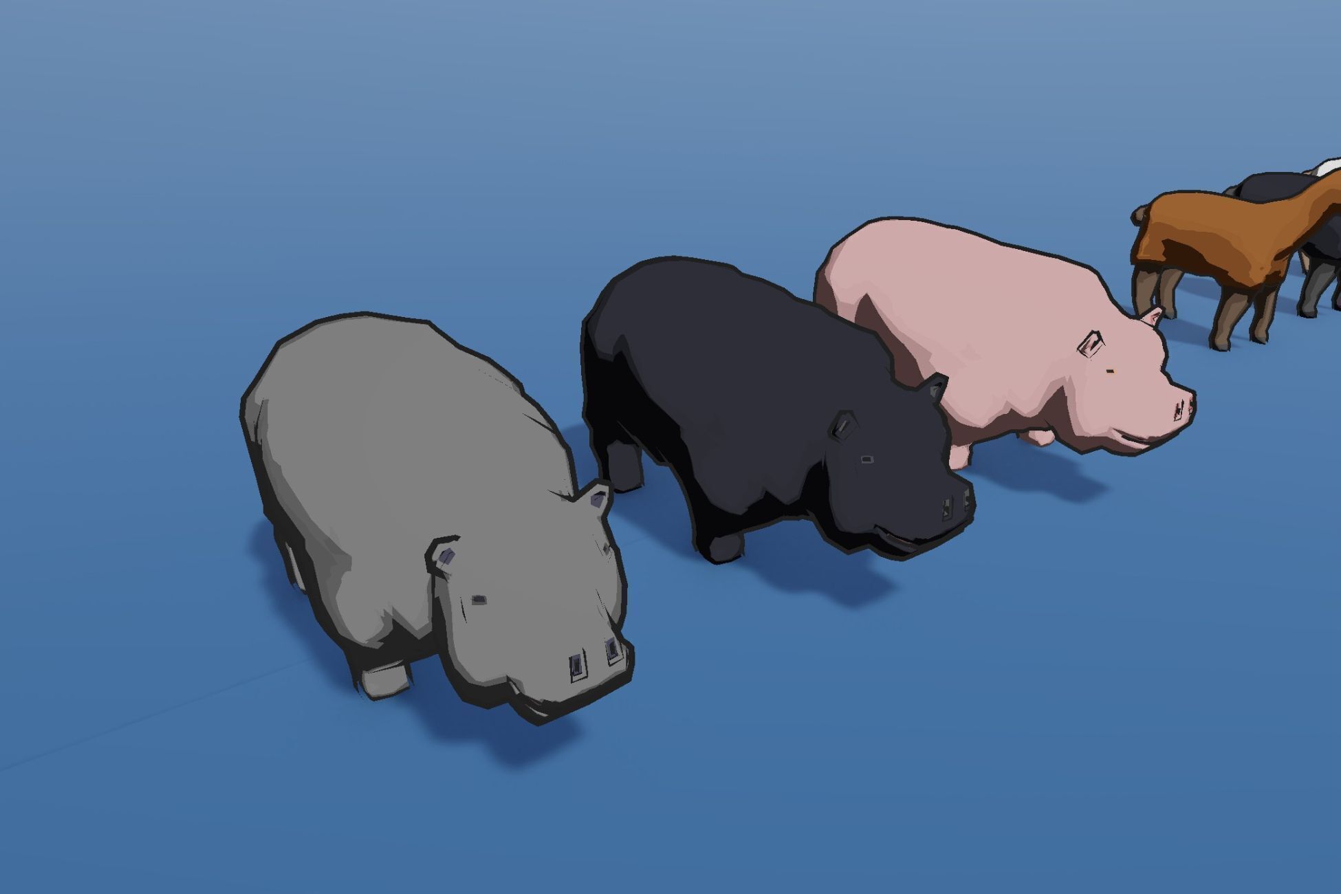 Farm Animals Pack - Stylized Low poly 3D Models Low-poly 3D model_11