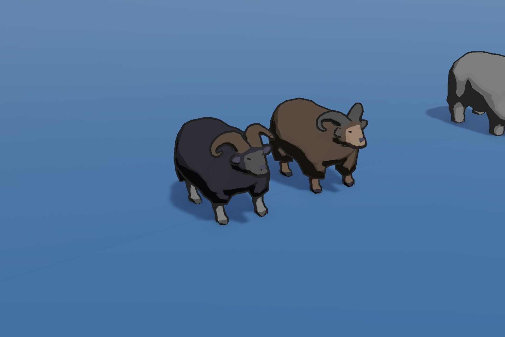 Farm Animals Pack - Stylized Low poly 3D Models Low-poly 3D model_12