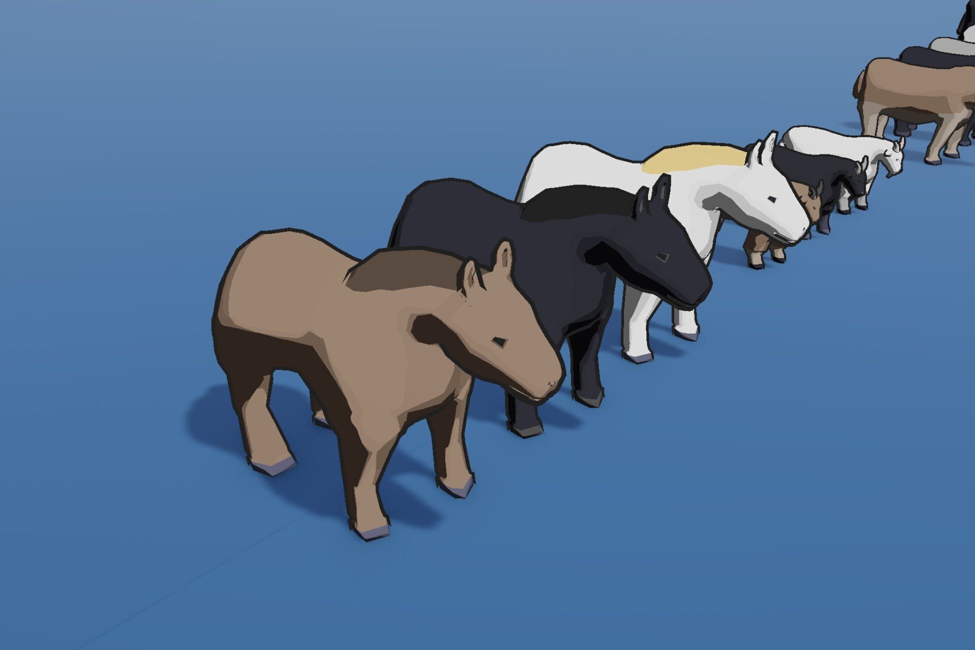 Farm Animals Pack - Stylized Low poly 3D Models Low-poly 3D model_14