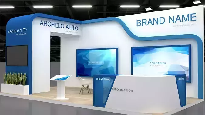 stand 3d booth exhibition