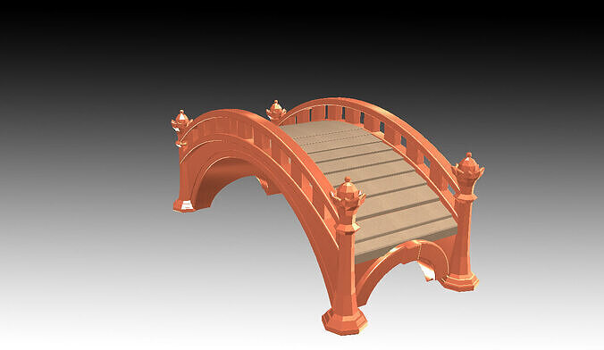 Aquarium Ornaments old bridge 3D print model