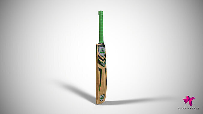 Cricket Bat Low-poly 3D model