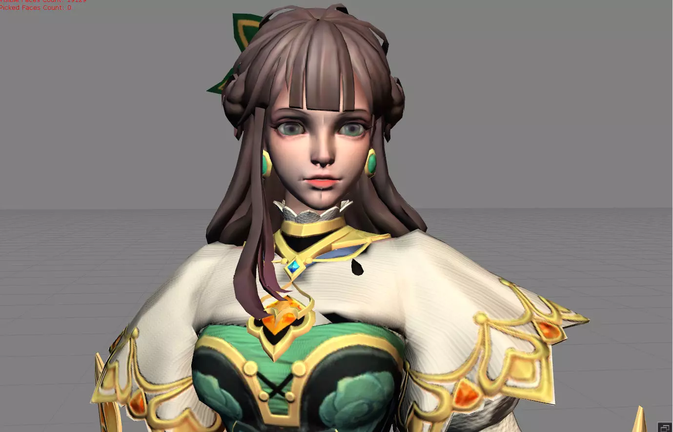 Guinevere Elegant Butterfly Low-poly 3D model_0