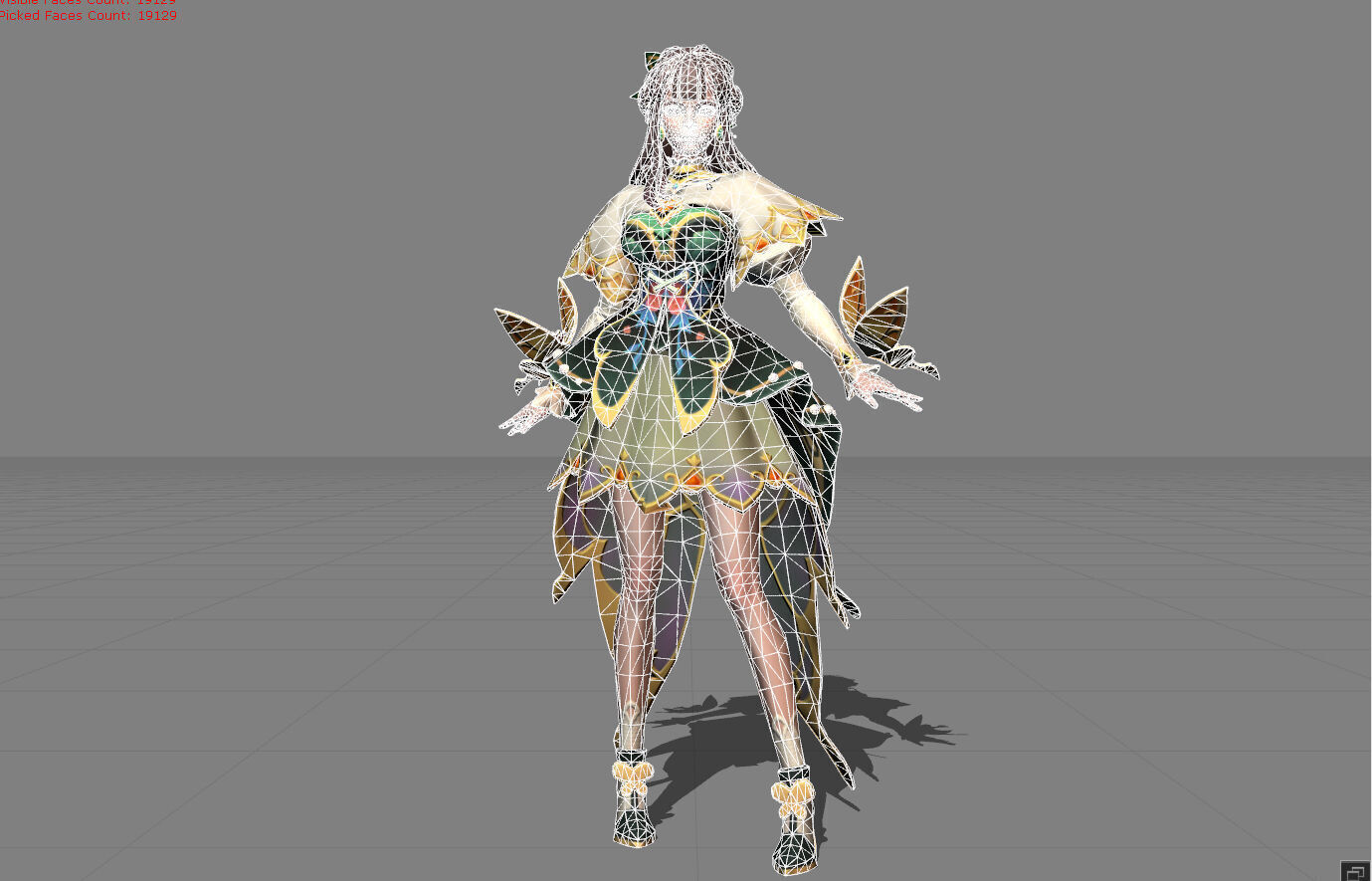 Guinevere Elegant Butterfly Low-poly 3D model_6