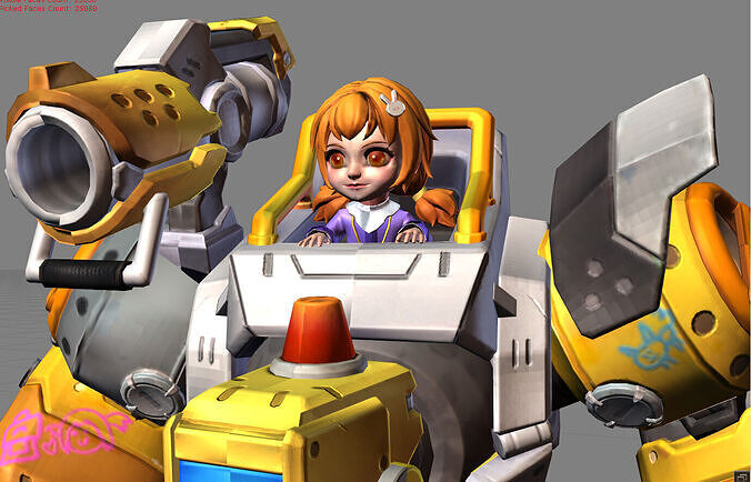 Jawhead Victory Loader Low-poly 3D model